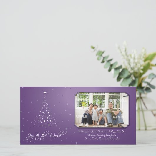Sparkly Joy-fotokaart Feestdagenkaart