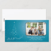 Sparkly Joy-fotokaart Feestdagenkaart (Voorkant / Achterkant)