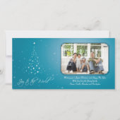 Sparkly Joy-fotokaart Feestdagenkaart (Voorkant)