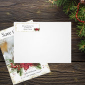 Sparkly Kerst retour adres label Sticker