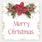 Sparkly Kerst sticker (Voorkant)