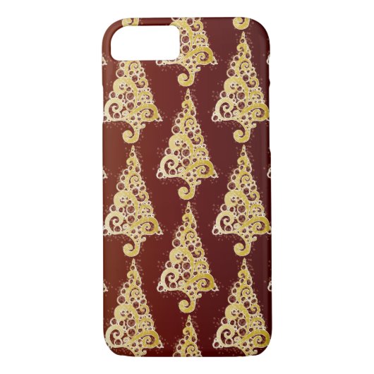 Sparkly kerstboom Case-Mate iPhone case (Achterkant)