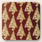 Sparkly kerstboom drankjes onderzetter (Voorkant)