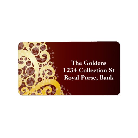 Sparkly kerstboom etiket (Voorkant)