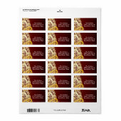 Sparkly kerstboom etiket (Full Sheet)