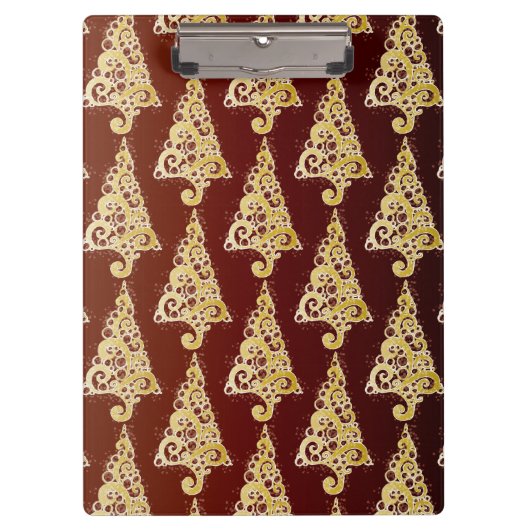 Sparkly kerstboom klembord (Voorkant)