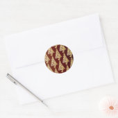 Sparkly kerstboom ronde sticker (Envelop)