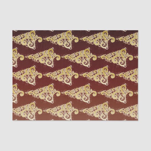 Sparkly kerstboom tissuepapier (Voorkant)