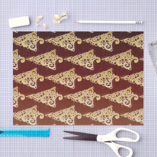 Sparkly kerstboom tissuepapier (Craft)