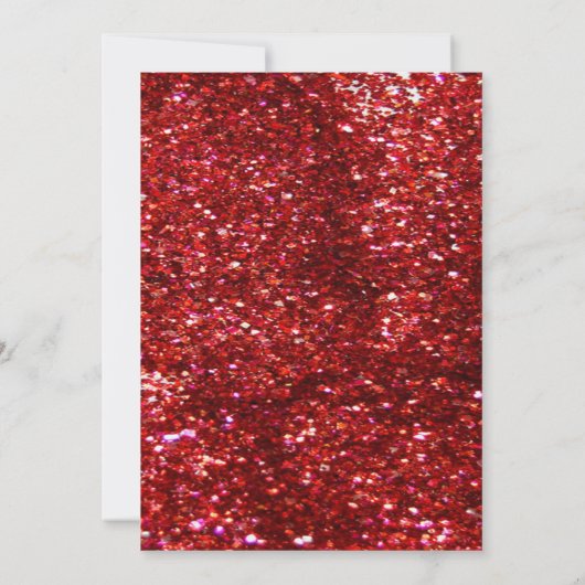 Sparkly Kerstmis Bewaar de Datum Trouwkaarten Save The Date (Achterkant)