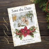 Sparkly Kerstmis Bewaar de Datum Trouwkaarten Save The Date