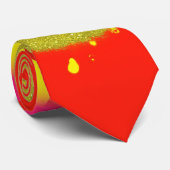 Sparkly Lag B'Omer ל״ג בעומר vreugdevuur Stropdas (Opgerold)