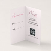 Sparkly Lashes Icon Glitter Afspraakkaart Visitekaartje (Binnen)