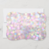 Sparkly Let's Flamingle Sweet Sixteen Invitation Kaart (Achterkant)