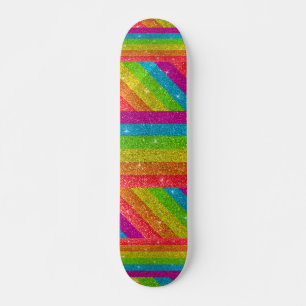 Sparkly LGBTQ Rainbow Glitter Gay Pride Sparkles Persoonlijk Skateboard