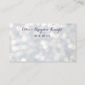 Sparkly Lights Escort Kaart Plaatskaartje (Achterkant)