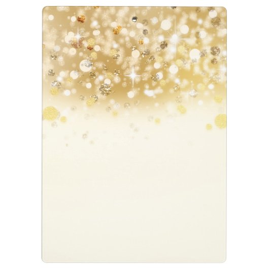 Sparkly Lights Gold Makeup Eyes Lashes Modern Klembord (Achterkant)