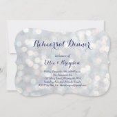 Sparkly Lights Rehearsal Dinner Invitation Kaart (Voorkant)