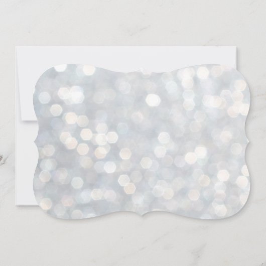 Sparkly Lights Rehearsal Dinner Invitation Kaart (Achterkant)