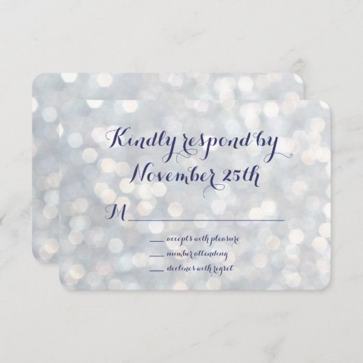 Sparkly Lights RSVP (Voorkant / Achterkant)