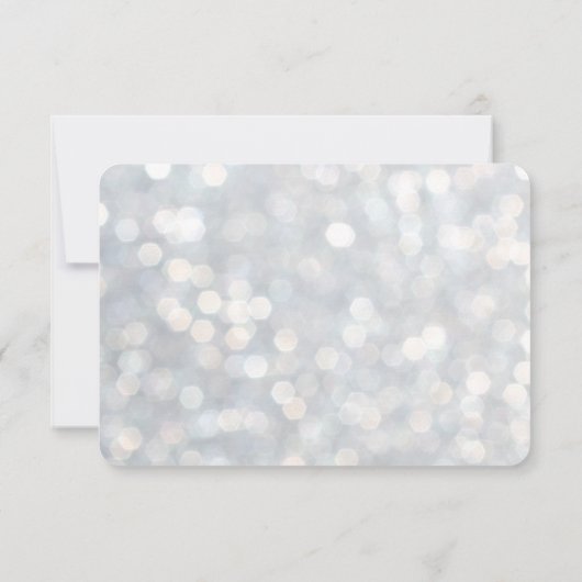 Sparkly Lights RSVP Kaartje (Achterkant)