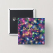 Sparkly Lights Vierkante Button 5,1 Cm (Voorkant /achterkant)