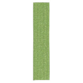Sparkly Lime Green & Silver Glitter Korte Tafelloper (Voorkant)