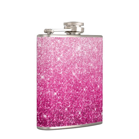 Sparkly Luxury Pink Ombre Heupfles (Rechts)