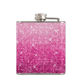 Sparkly Luxury Pink Ombre Heupfles (Achterkant)