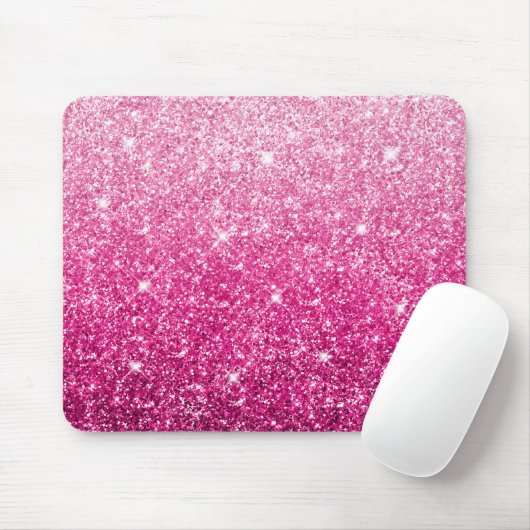 Sparkly Luxury Pink Ombre Muismat (Met muis)