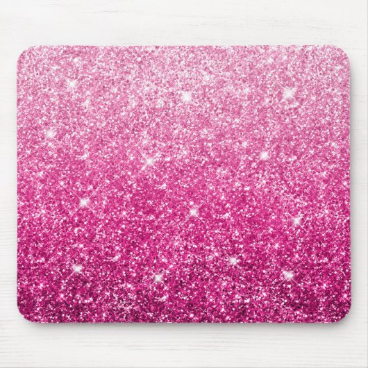 Sparkly Luxury Pink Ombre Muismat (Voorkant)