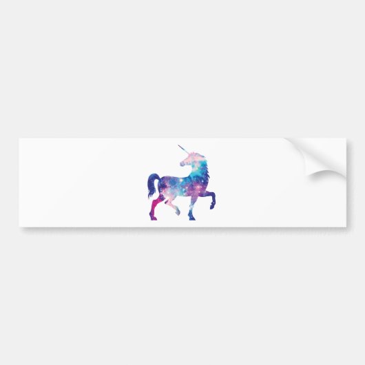 Sparkly Magical Unicorn Bumpersticker (Voorkant)