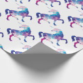 Sparkly Magical Unicorn Cadeaupapier (Hoek)