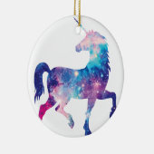 Sparkly Magical Unicorn Keramisch Ornament (Rechts)