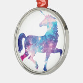 Sparkly Magical Unicorn Metalen Ornament (Links)
