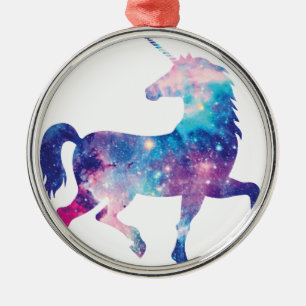 Sparkly Magical Unicorn Metalen Ornament