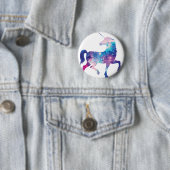 Sparkly Magical Unicorn Ronde Button 5,7 Cm (In situ)
