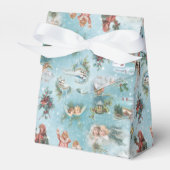 Sparkly Magical Winter Vintage-kerstcollage Bedankdoosjes (Voorkant Zijde)