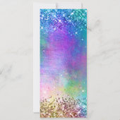 Sparkly Mermaid Glitter Folie 50th Birthday Kaart (Achterkant)