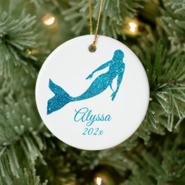 Sparkly Mermaid Ornament Gepersonaliseerde Gift