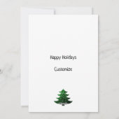 Sparkly Merry heldere kerstboom Custom foto Feestdagenkaart (Achterkant)