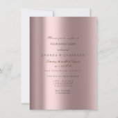 Sparkly Metallic Gold Black Confetti Mauve Pink Kaart (Voorkant)