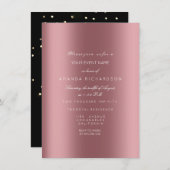 Sparkly Metallic Gold Black Sepia Confetti Roos Kaart (Voorkant / Achterkant)
