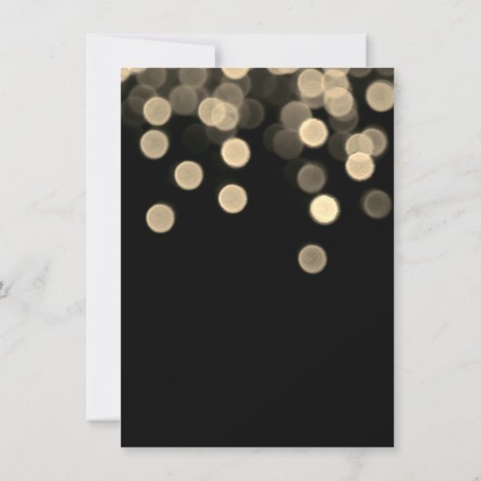 Sparkly Metallic Goud Zwart Sepia Big DotsConfetti Kaart (Achterkant)