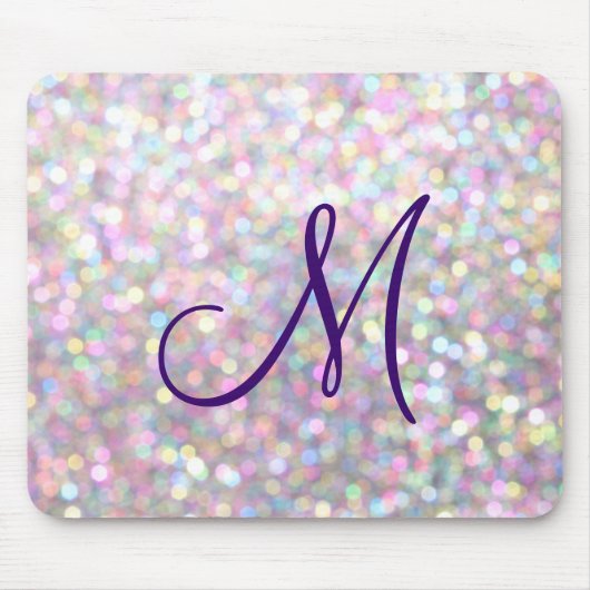 Sparkly Monogram Muismat (Voorkant)