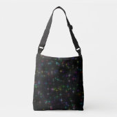 Sparkly Multicolor Stars Crossbody Tas (Voorkant)