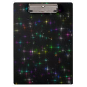 Sparkly Multicolor Stars Klembord (Voorkant)