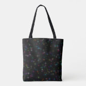 Sparkly Multicolor Stars Tote Bag (Achterkant)