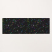 Sparkly Multicolor Stars Yogamat (Achterkant (horizontaal))