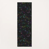 Sparkly Multicolor Stars Yogamat (Voorkant)